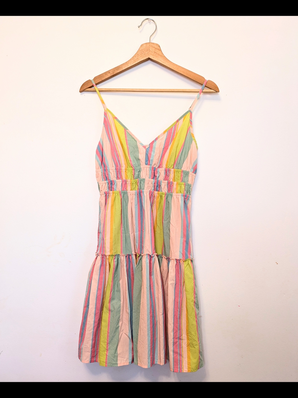 Pastel Stripe Spaghetti Strap Sundress - Multi Rails Womens Carmen Mini Dress XS - Picture 3 of 6